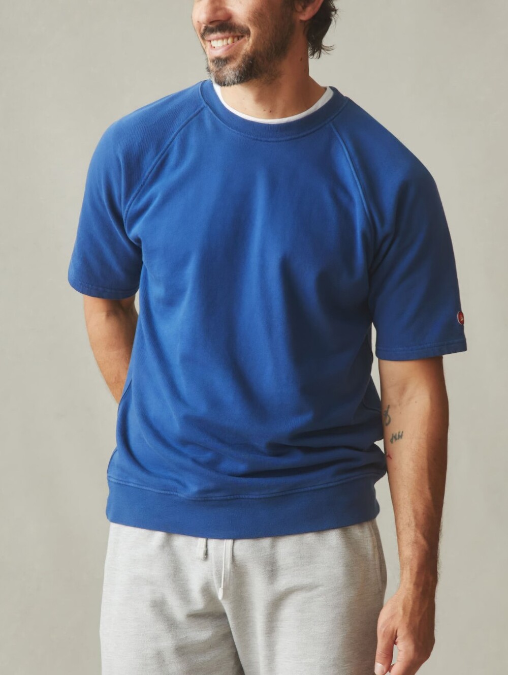 American Giant Men's Small French Terry Short Sleeve Sweatshirt NWOT